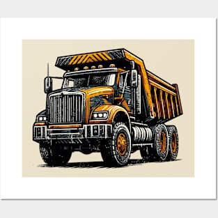 Dump truck Posters and Art